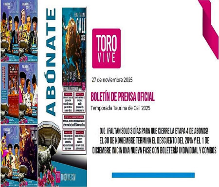 Toro Vive la Pone Fácil para Cali 2025