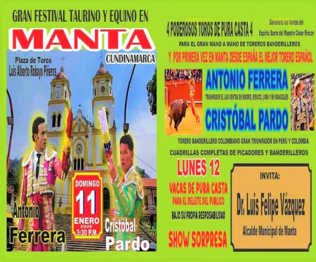 Manta se Prepara Para una Tarde de Arte y Casta Brava