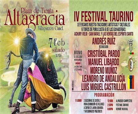 Altagracia Ratifica su Cita Taurina