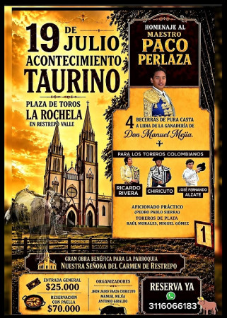 Paco Perlaza: Reconocimiento en Restrepo