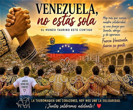 El Mundo Taurino Abraza a Venezuela