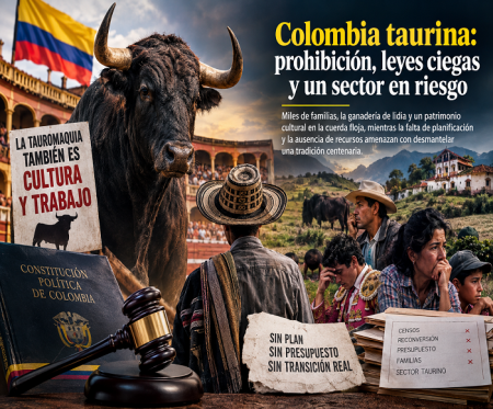 Reflexión: Colombia Taurina, Prohibición, Leyes Ciegas y Sector en Riesgo